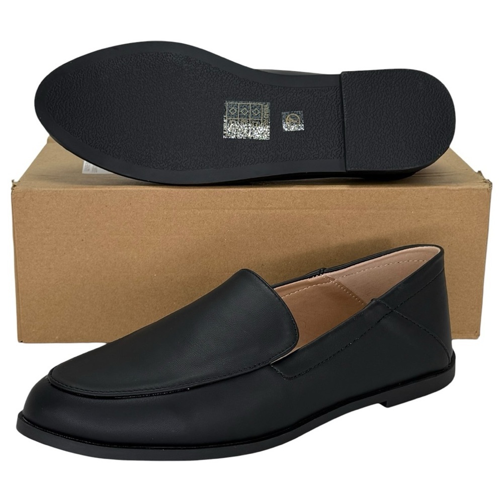 Journee Collection Corinne Black Faux Leather Womens Flats Loafers Size 7M - Picture 11 of 12